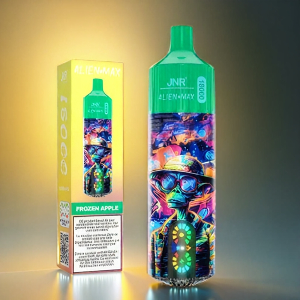 JNR Alien Max デュアルメッシュコイル&18000パフ LEDディスプレイ フローズンアップル ジャパン まとめ買い