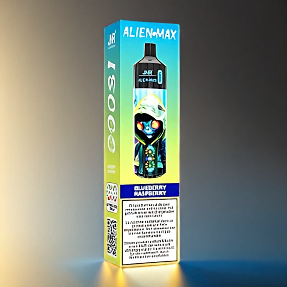 Jnr Alien Max LED表示&デュアルメッシュコイル 18000パフ ブルーレズチェリー ジャパン まとめ買い