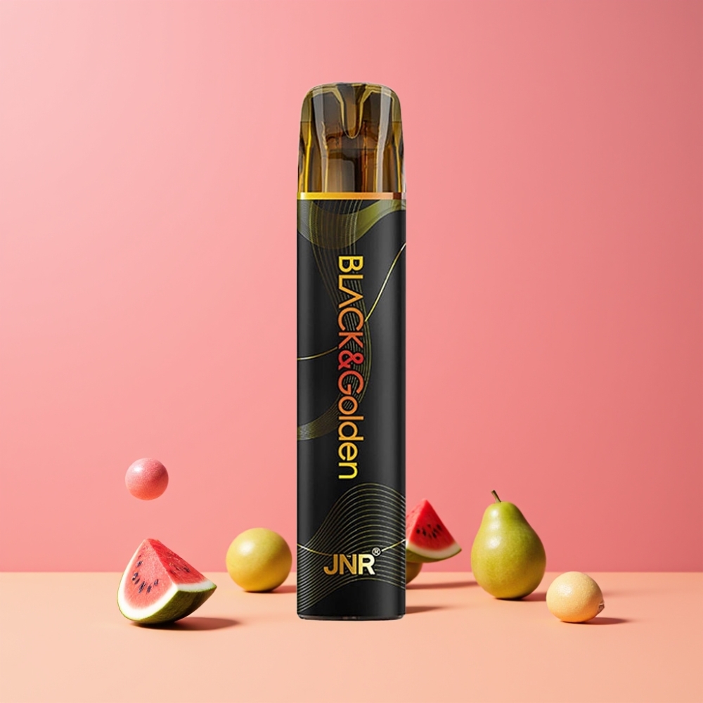 JNR Black&Golden 800パフ スイカバブルガム ジャパン まとめ買い 550mAh 2ml ニコチン2%