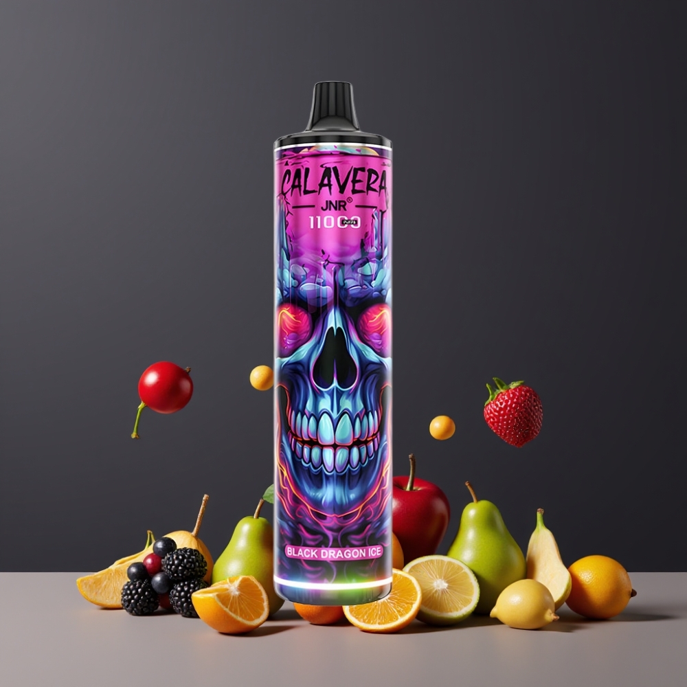 JNR Calavera 11000 パフ ブラックドラゴンアイス 21ml 850mAh 1.0ohm ジャパン まとめ買い