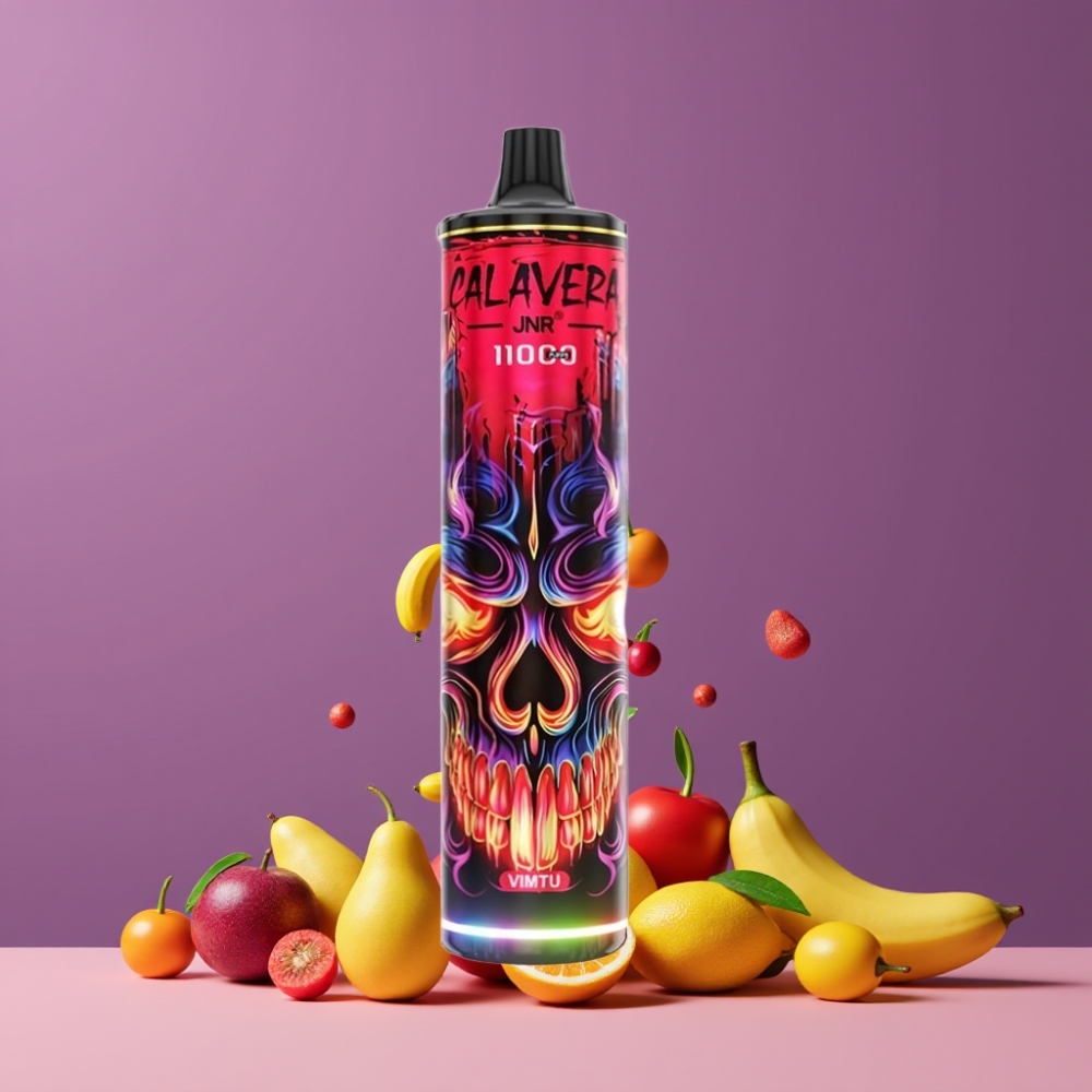JNR Calavera 11000 パフ タイプC充電 850mAh 21ml 1.0ohmメッシュ 0-5% ジャパン まとめ買い