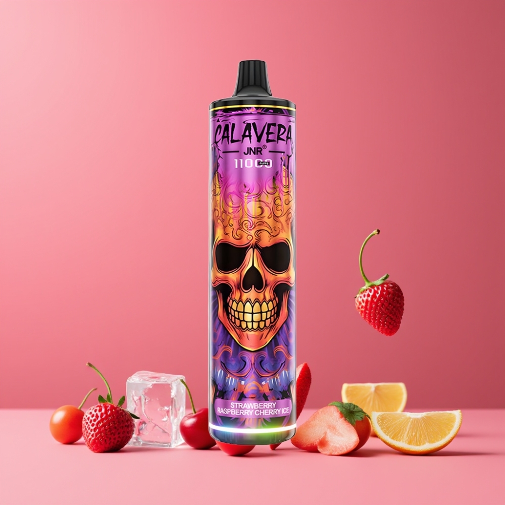 JNR Calavera 11000 パフ ストロベリーラズベリーチェリーアイス ジャパン まとめ買い Type-C 850mAh 21ml 1.0ohm