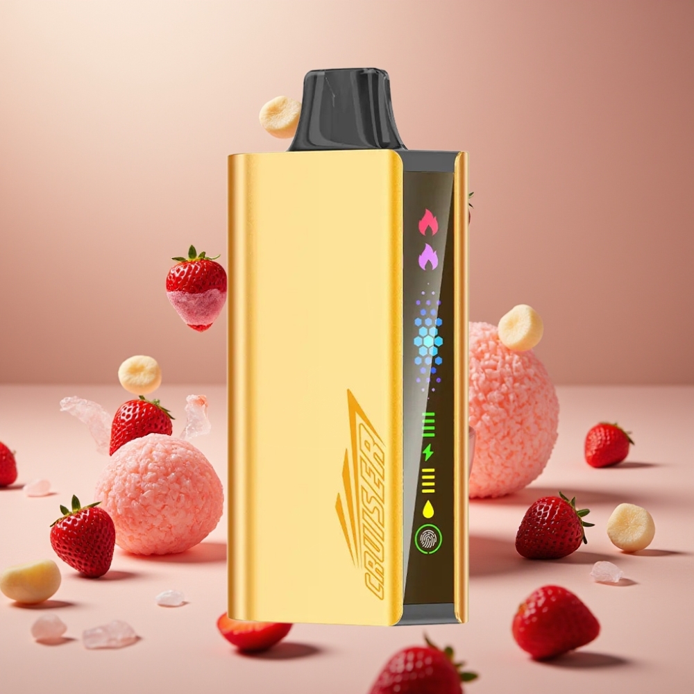 JNR Cruiser 12000 パフ ストロベリーチュパチュプス ジャパン まとめ買い 3500mAh デュアルメッシュコイル アニメーションスクリーン