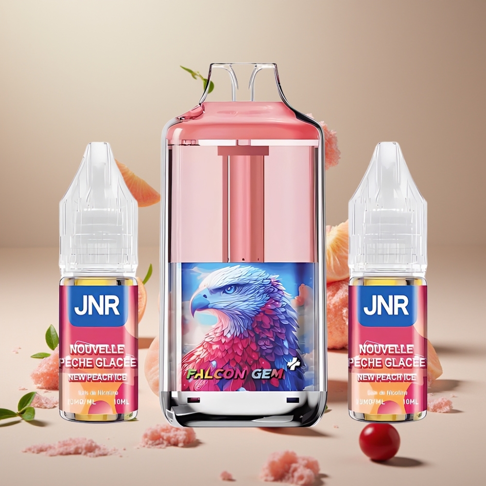 JNR Falcon GEM⁺ 30000 ピーチアイス ジャパン まとめ買い デュアルメッシュ トップリフィル 950mAh