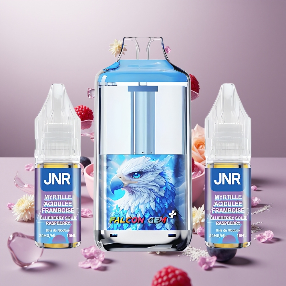 JNR Falcon GEM⁺ 30000 プフ ブルーベリーサワーラズベリー ジャパン まとめ買い デュアルメッシュコイル トップリフィル