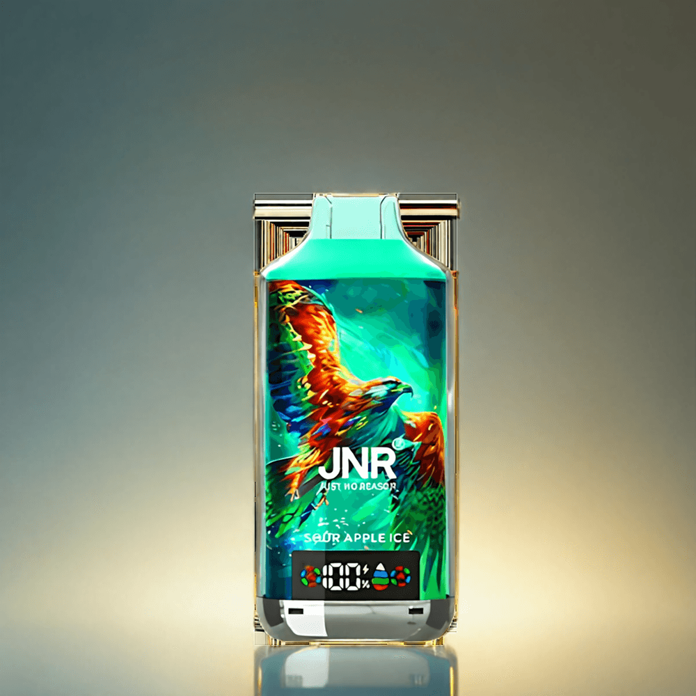 JNR Falcon X 18000 Puffs 750mAh 24ml デュアルメッシュ デュアルコア サワーアップルアイス ジャパン まとめ買い