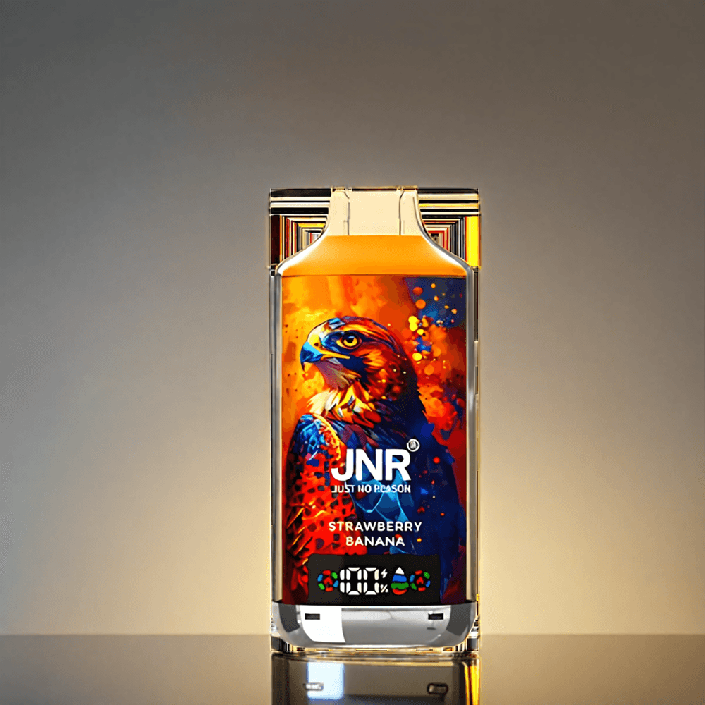 JNR Falcon X 18000 Puffs 750mAh 24ml デュアルメッシュコイル ストロベリーバナナ ジャパン まとめ買い