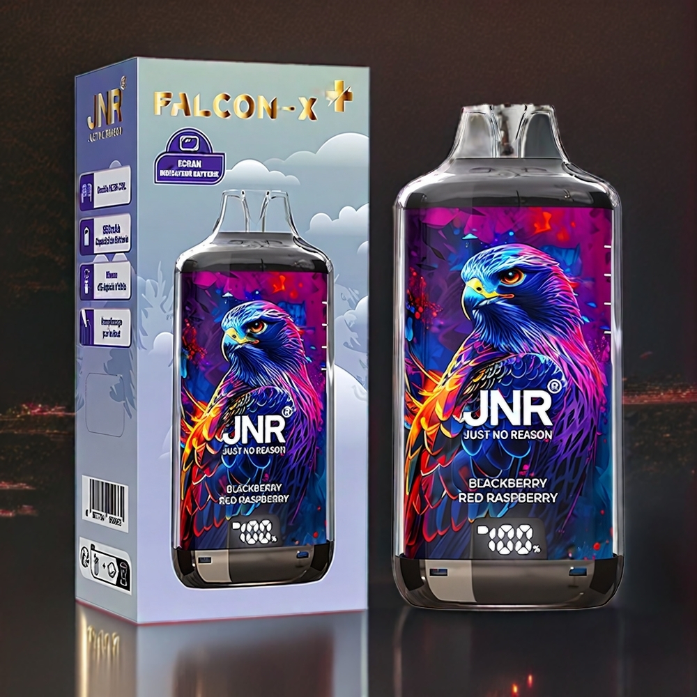 JNR Falcon X⁺ 28000 ブラックベリー レッドラズベリー ジャパン まとめ買い リフィラブル 950mAh Type-C