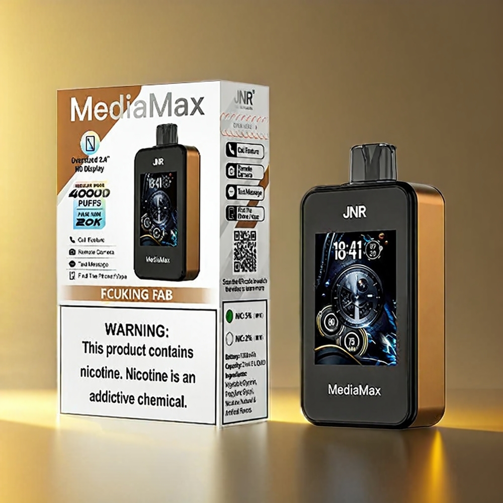 JNR MediaMax 40000 Puffs 1000mAh 21mL 5% DualMesh FcukingFab ジャパン まとめ買い