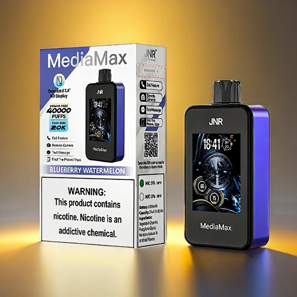 JNR Mediamax 40000 Puffs 21mL 5% ブルーベリーウォーターメロン ジャパン まとめ買い