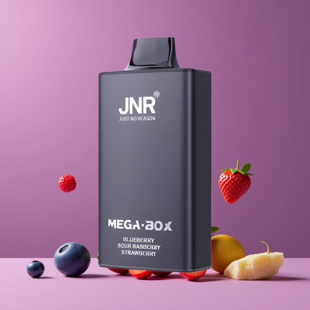 JNR Mega Box 25000パフ ブルーベリー サワーラズベリー ストロベリー ジャパン まとめ買い 30ml 850mAh デュアルメッシュ