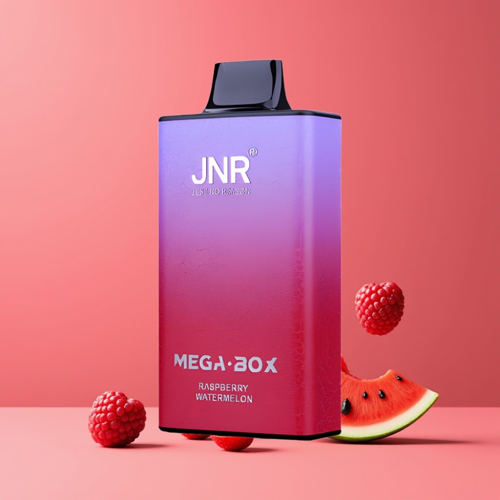 JNR Mega Box 25000 パフ ラズベリーウォーターメロン ジャパン まとめ買い 30ml 850mAh デュアルメッシュコイル