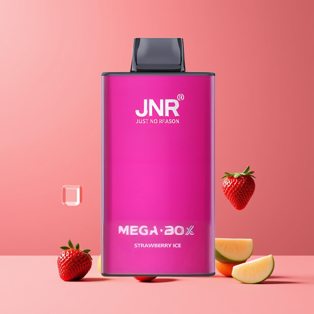 JNR Mega Box 25000 ストロベリーアイス ジャパン まとめ買い 30ml 850mAh デュアルメッシュ