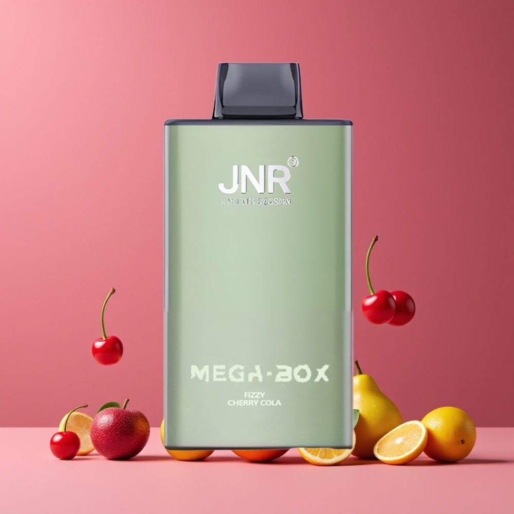 JNR Mega Box 25000 パフ フィジーチェリーコーラ ジャパン まとめ買い 850mAh デュアルメッシュコイル