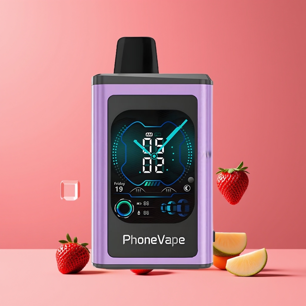 JNR PhoneVape 30000パフ ストロベリーアイス ジャパン まとめ買い 850mAh ターボモード フルディスプレイ