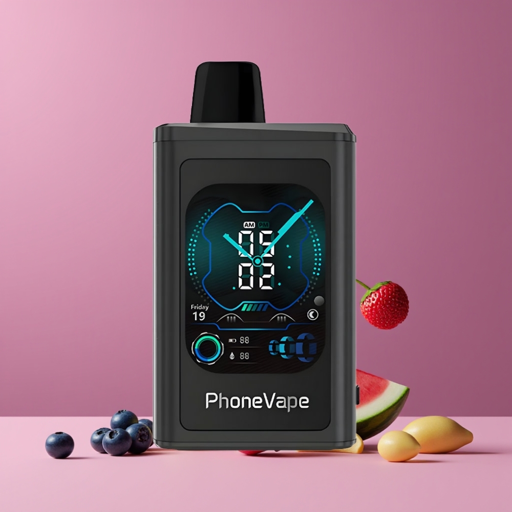 JNR PhoneVape 30000パフ ブルーベリーウォーターメロン ジャパン まとめ買い 850mAh Type-C ターボモード フルディスプレイ