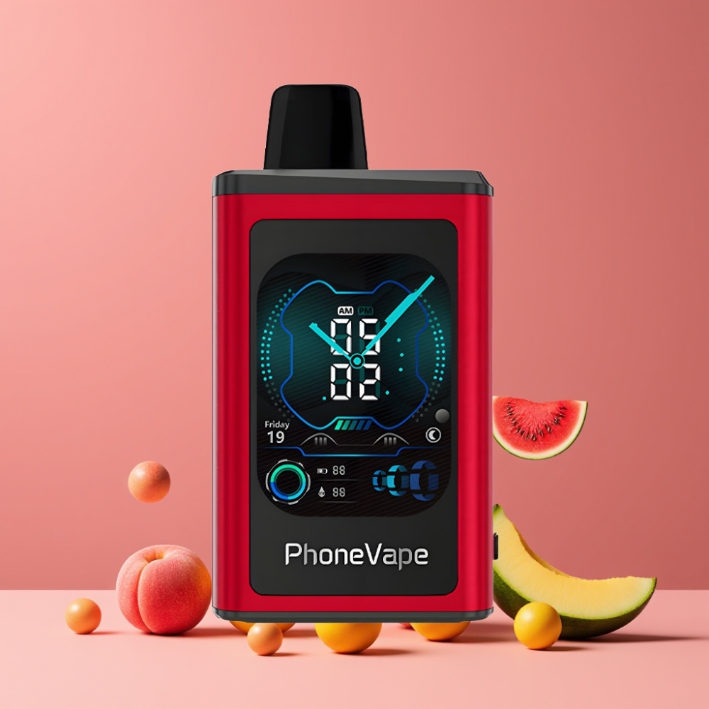 JNR PhoneVape 30000パフ ピーチマンゴーウォーターメロン ジャパン まとめ買い 850mAh Type-C ターボモード フルディスプレイ
