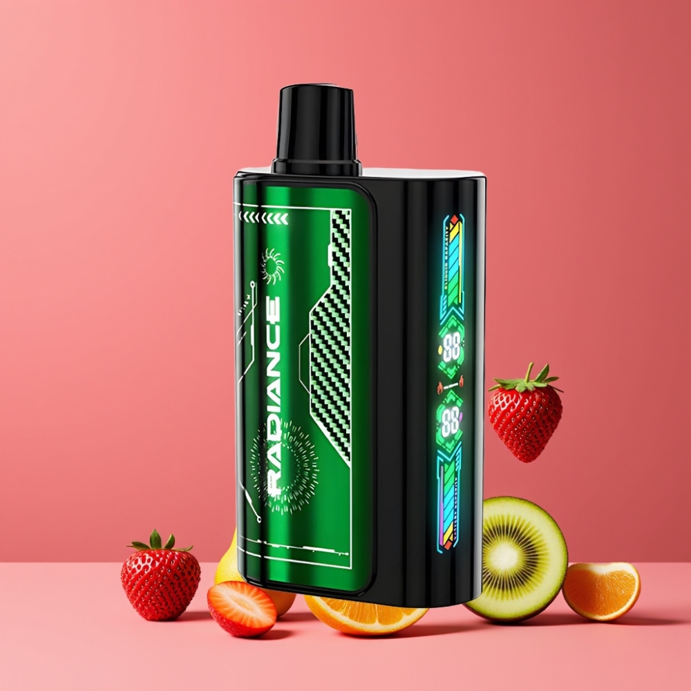 JNR Radiance 31000パフ ストロベリーキウイ ジャパン まとめ買い 28ml デュアルメッシュコイル 950mAh