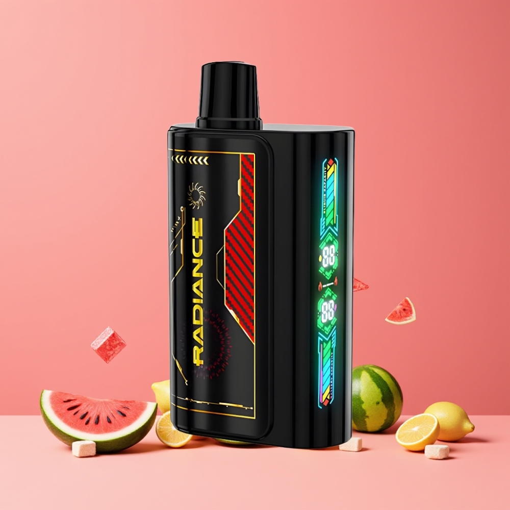 JNR Radiance 31000パフ スイカアイス ジャパン まとめ買い 28ml スマートアニメーションスクリーン デュアルメッシュコイル 950mAh