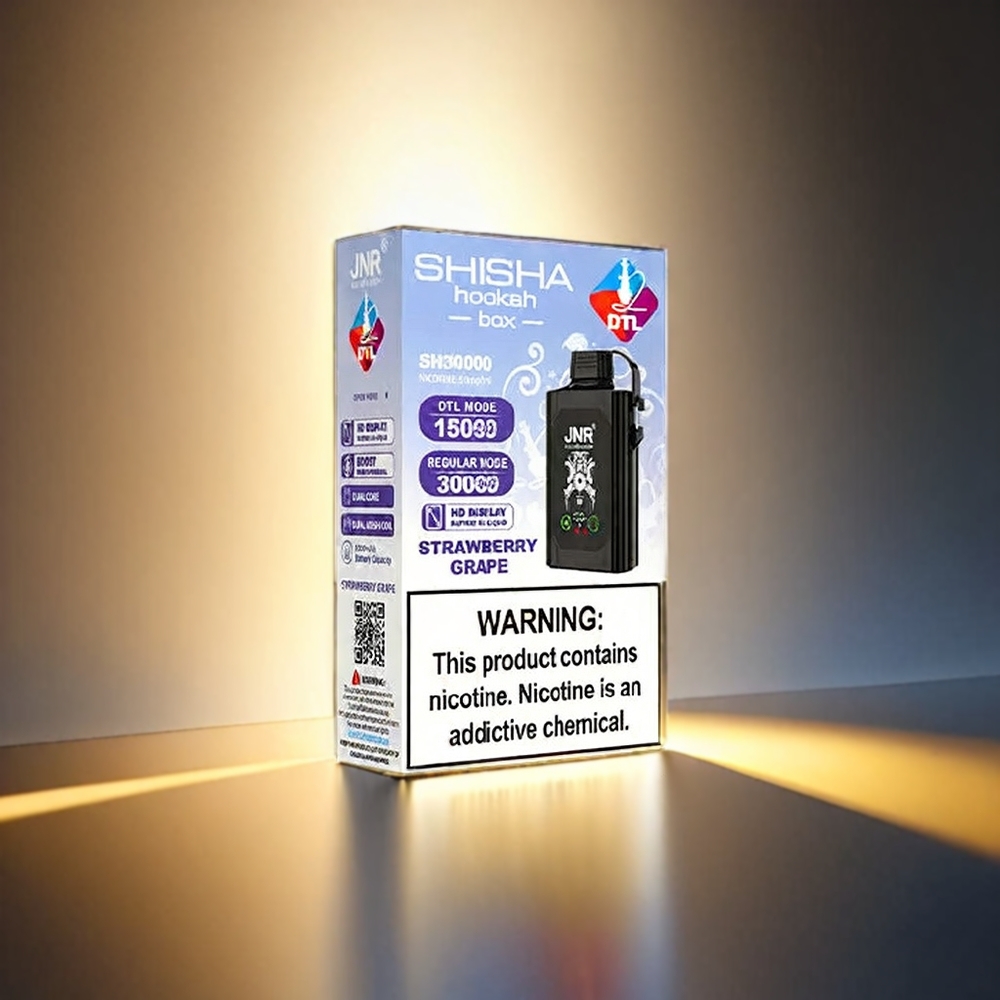JNR Shisha Box 20500 Puffs 1000mAh Type-C ストロベリーグレープ ジャパン まとめ買い