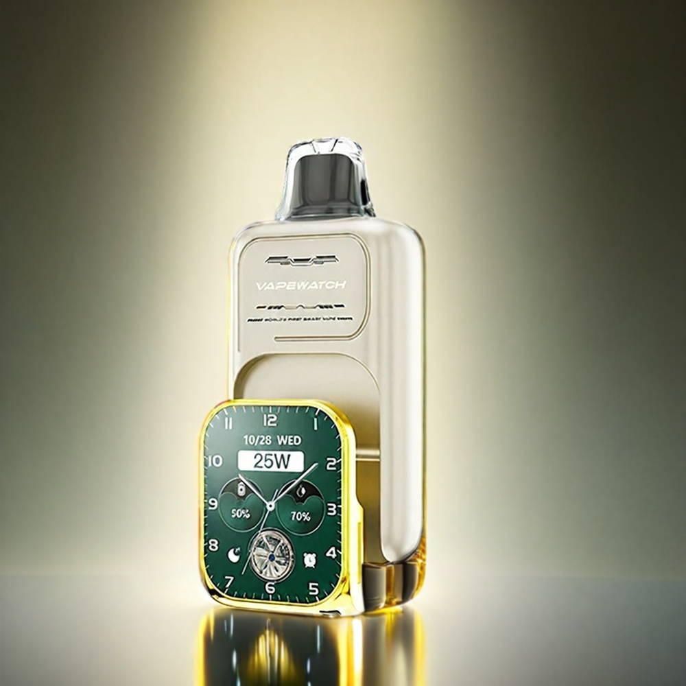 JNR Vape Watch 30000 Puffs 1000mAh 19mL 5% デュアルメッシュコイル スイカアイス ジャパン まとめ買い
