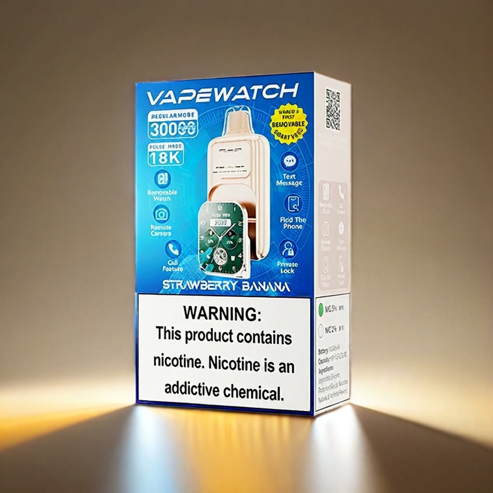JNR Vape Watch 30000 Puffs 1000mAh Type-C ストロベリーバナナ ジャパン まとめ買い