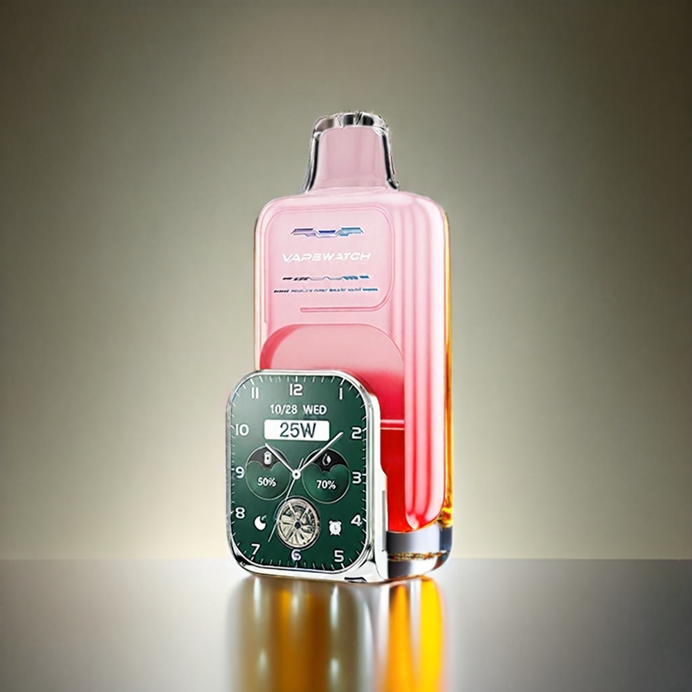 JNR Vape Watch 30000 Puffs 19mL 5% デュアルメッシュコイル ジョージアピーチ ジャパン まとめ買い