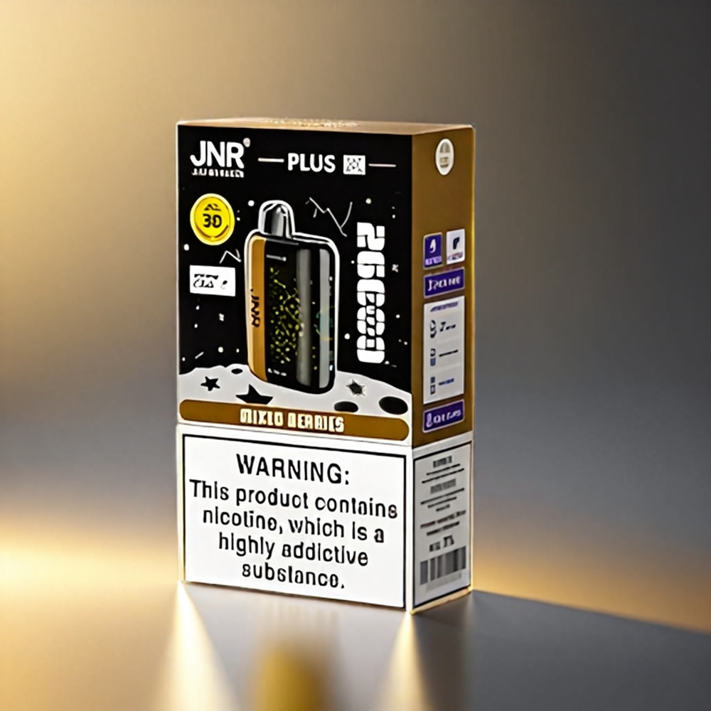 JNR Plus-X 26000 Puffs 850mAh 28ml 2% デュアルメッシュコイル Type-C 3Dカーブドスクリーン ミックスベリー ジャパン まとめ買い