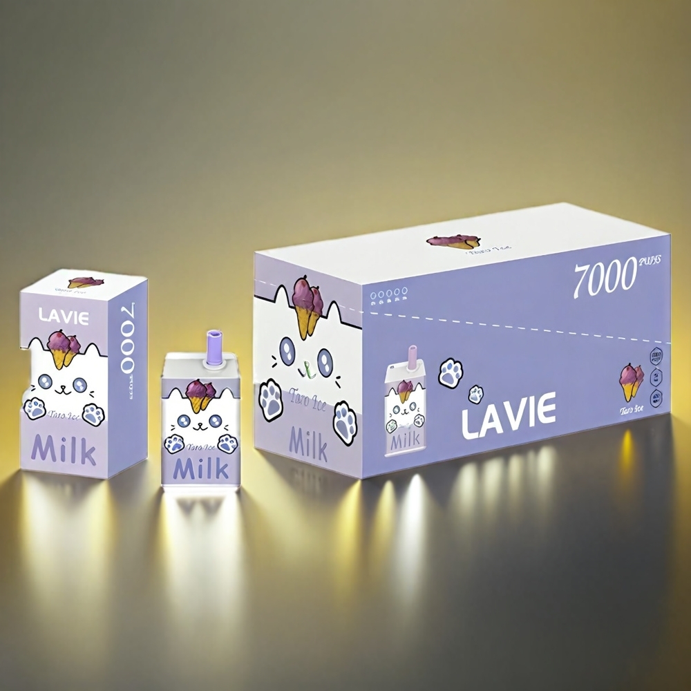 LAVIE Milk 7000 Puffs 16ML 600mAh TypeC グレープアイス ジャパン まとめ買い