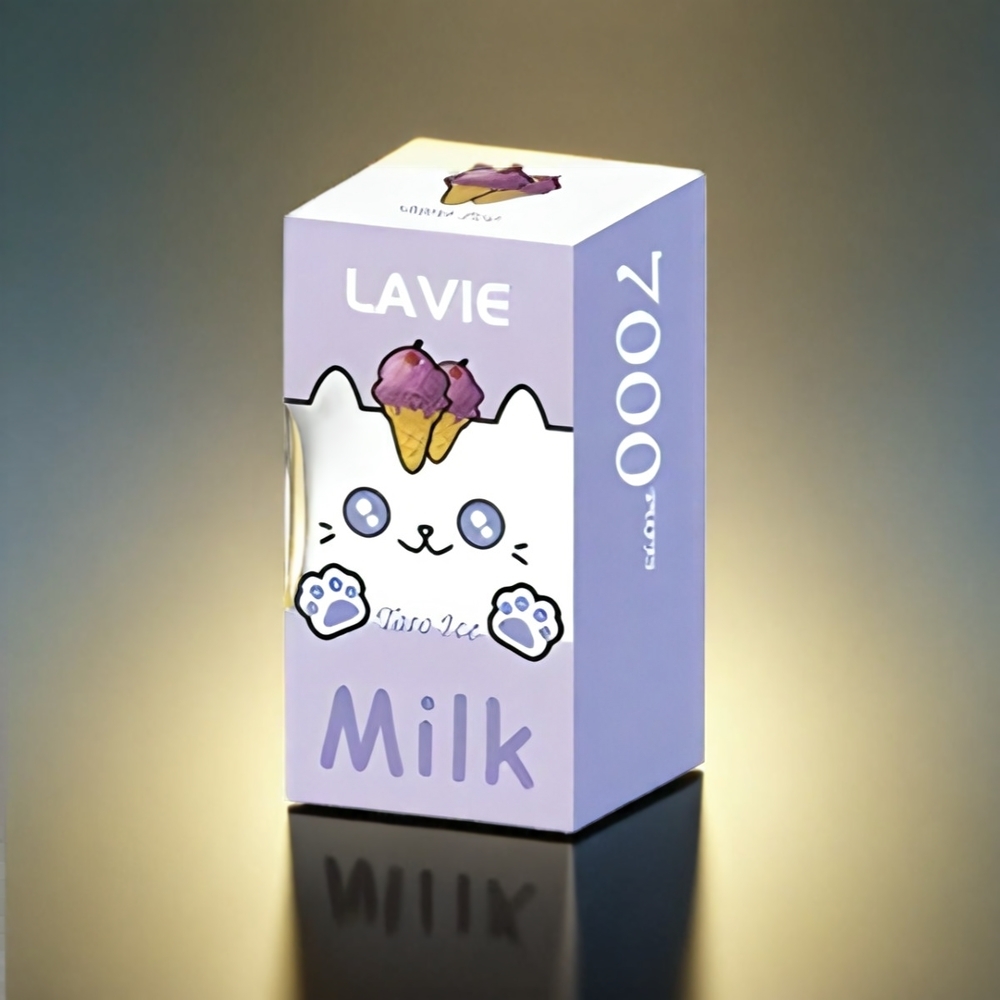 LAVIE Milk 7000 Puffs 16ML 600mAh TypeC グレープアイス ジャパン まとめ買い