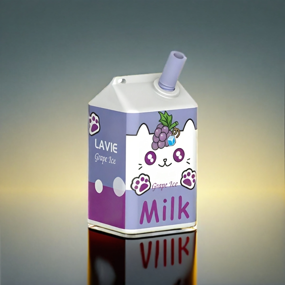 LAVIE Milk 7000 Puffs 16ML 600mAh TypeC グレープアイス ジャパン まとめ買い
