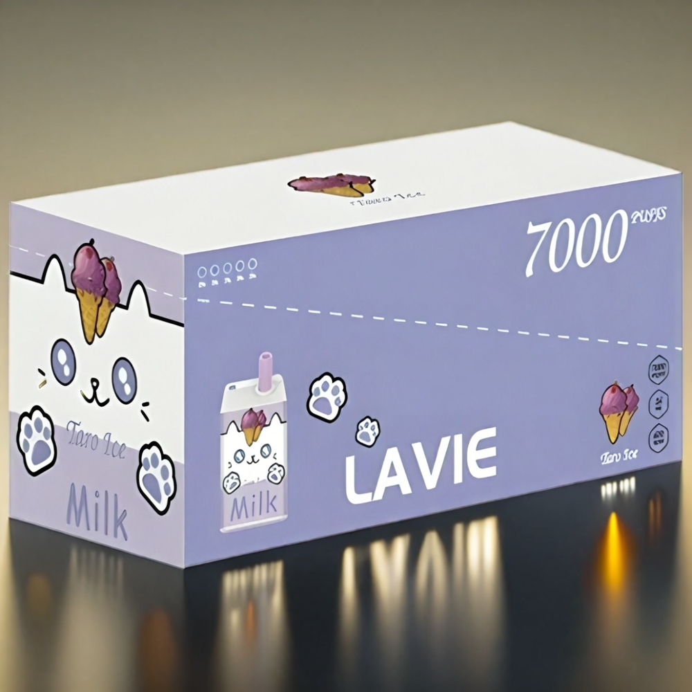 LAVIE Milk 7000 Puffs 16ML 600mAh TypeC グレープアイス ジャパン まとめ買い