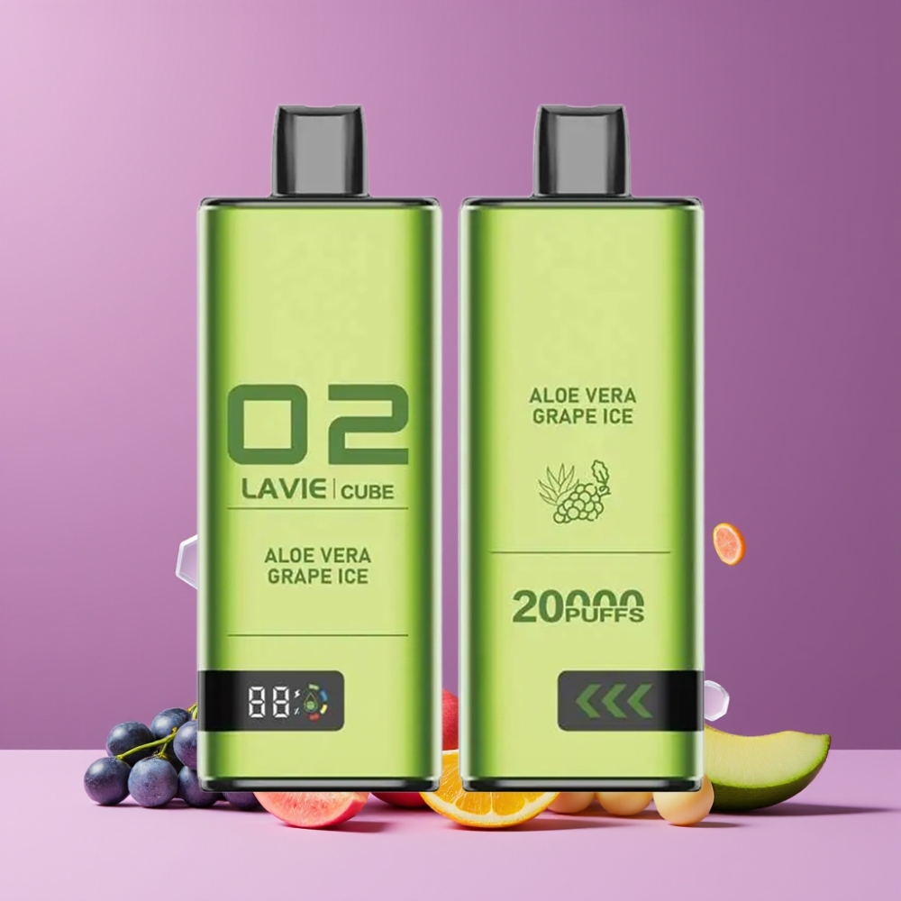 Lavie Cube 20000パフ アロエベラ グレープアイス ジャパン まとめ買い 28ML 600mAh
