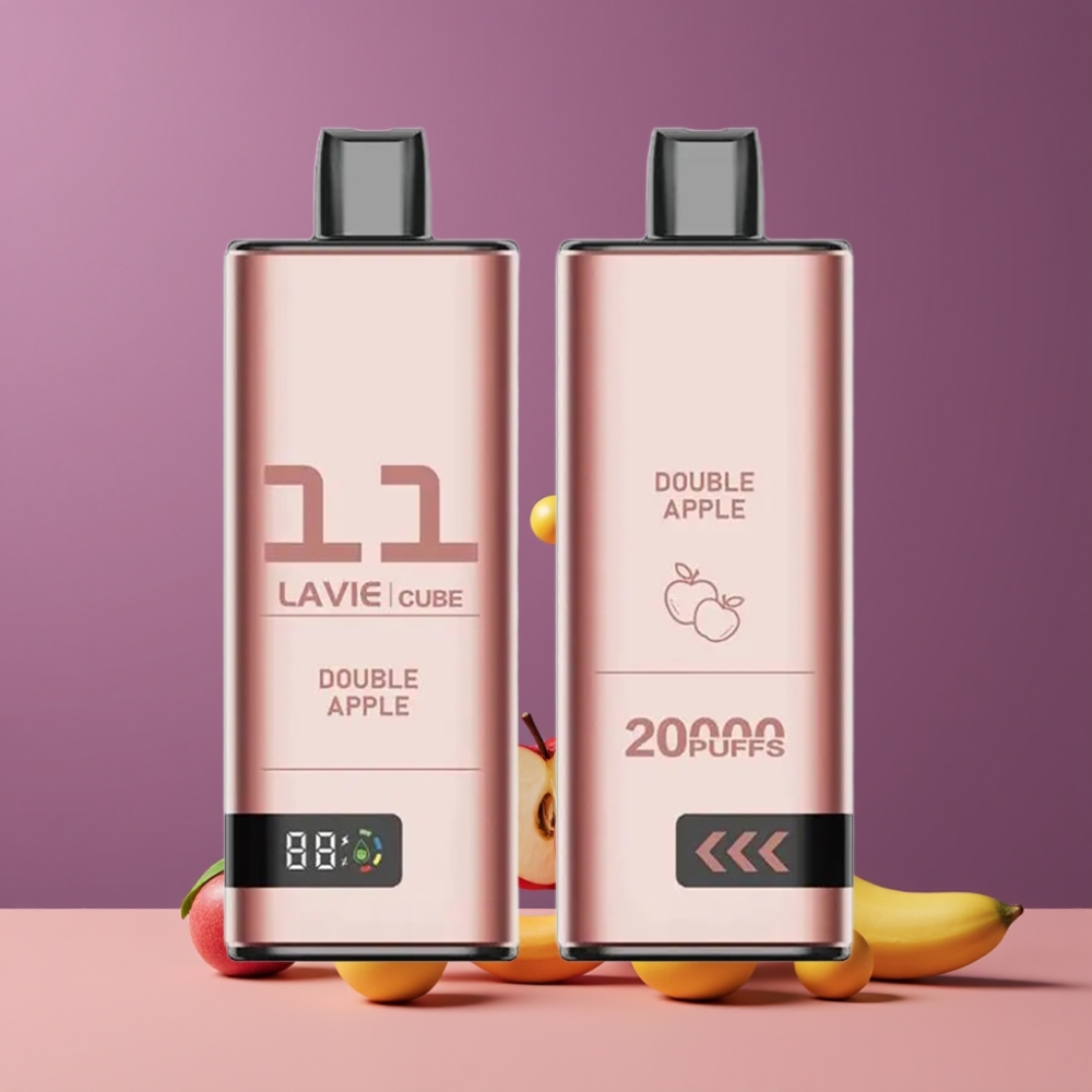 Lavie Cube 20000パフ ダブルアップル ジャパン まとめ買い 28ML 600mAh TypeC