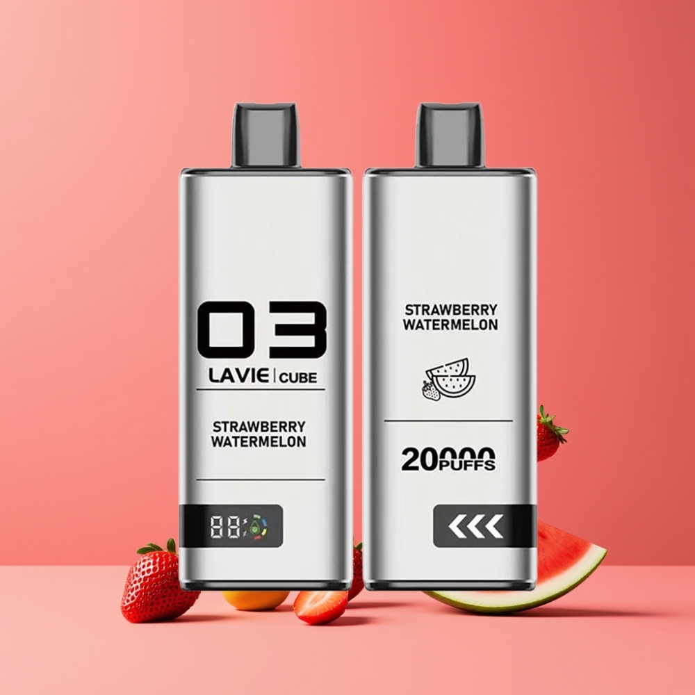 Lavie Cube 20000パフ ストロベリーウォーターメロン ジャパン まとめ買い 28ML 600mAh Type C