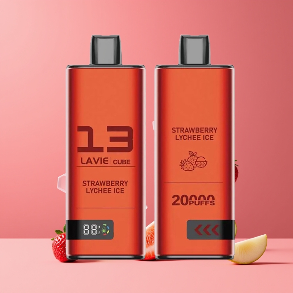 Lavie Cube 20000パフ ストロベリーライチアイス ジャパン まとめ買い 28ml 5%