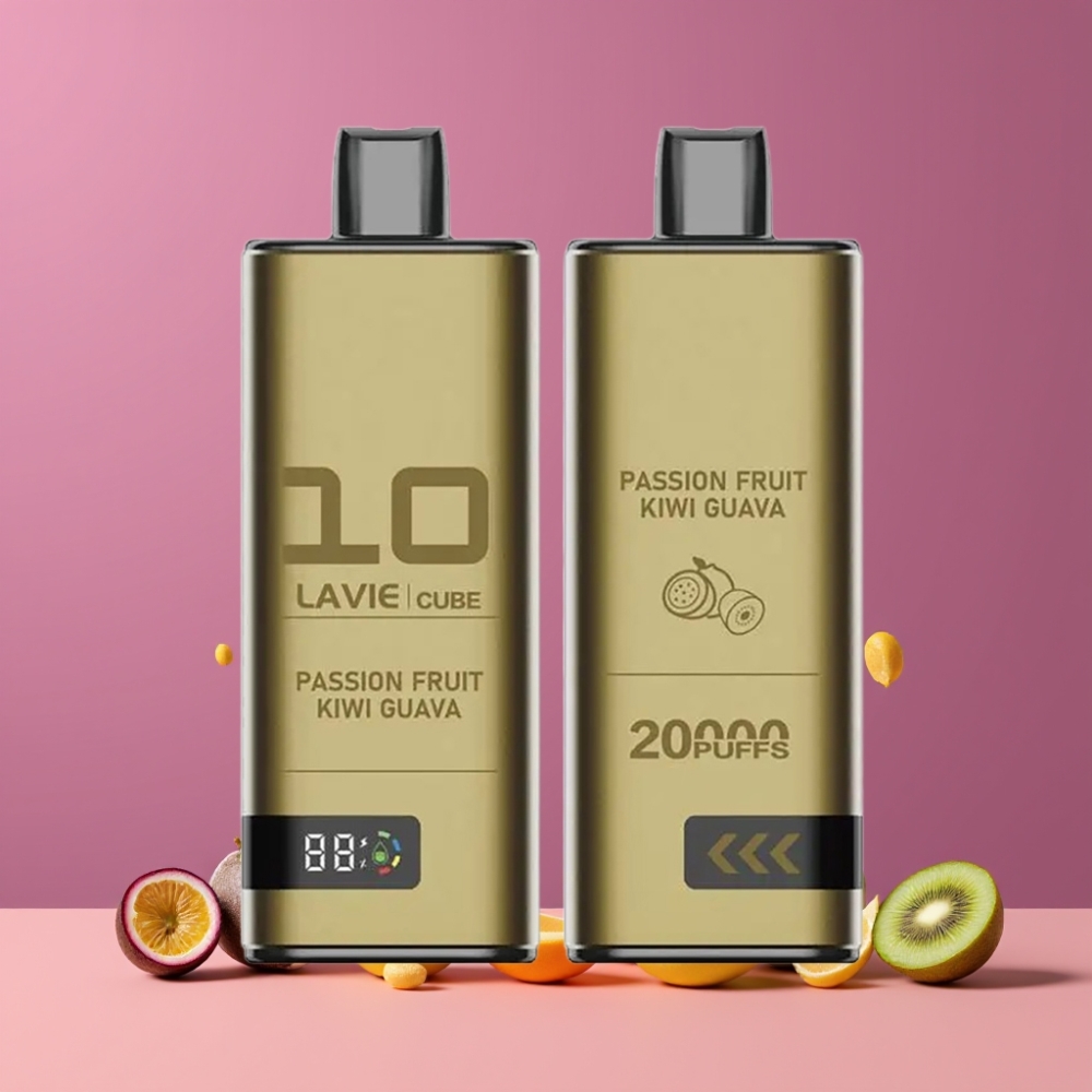Lavie Cube 20000パフ パッションフルーツキウイグアバ ジャパン まとめ買い 28ml 600mAh