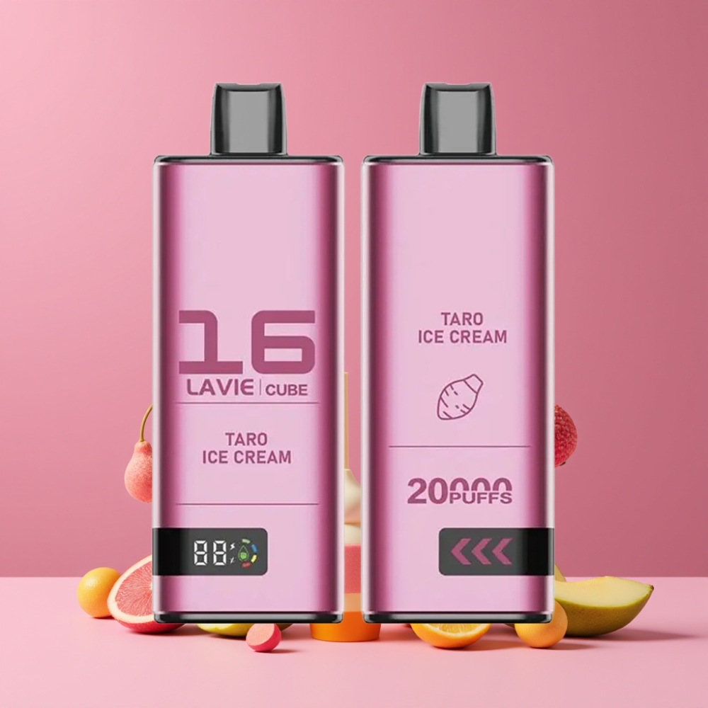 Lavie Cube 20000 Puffs タロアイスクリーム 2% 5% 28ML 600mAh Type C ジャパン まとめ買い