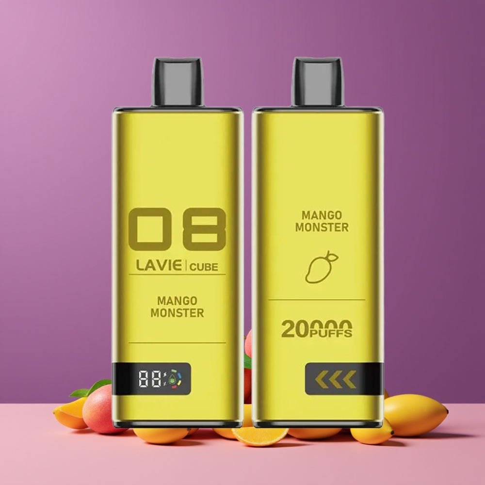 Lavie Cube 20000パフ マンゴーモンスター ジャパン まとめ買い TypeC 28ML 600mAh