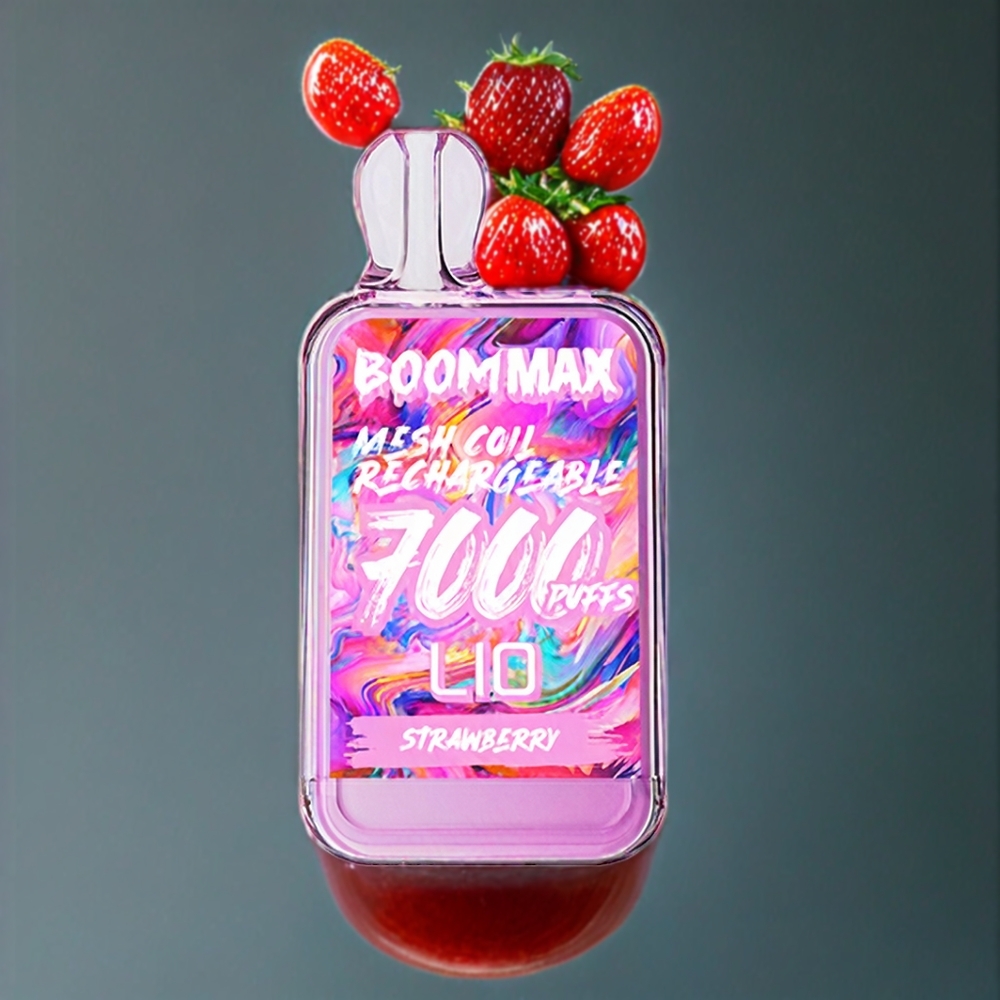 LIO BOOM MAX 7000パフ ストロベリー ジャパン まとめ買い 15ml 50mg