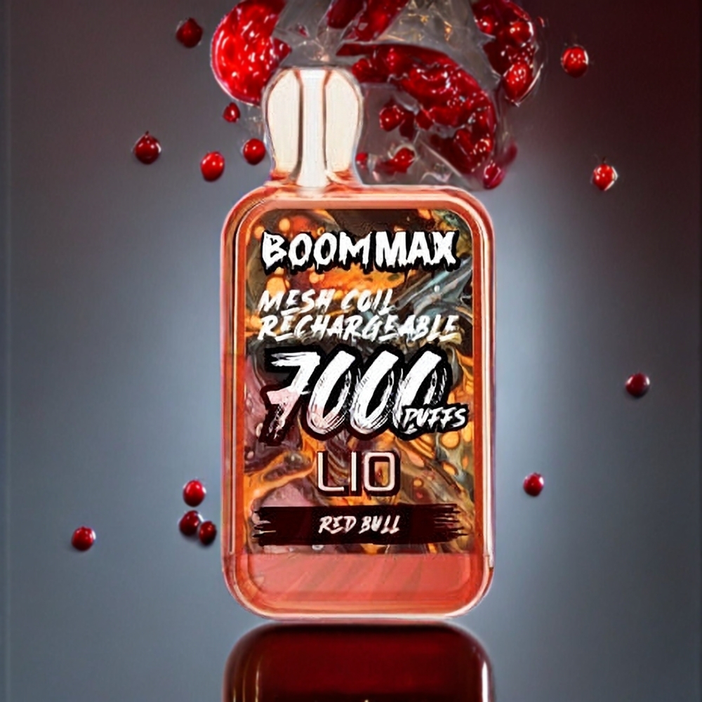 LIO BOOM MAX 7000パフ レッドブル味 ジャパン まとめ買い 15ml 50mg