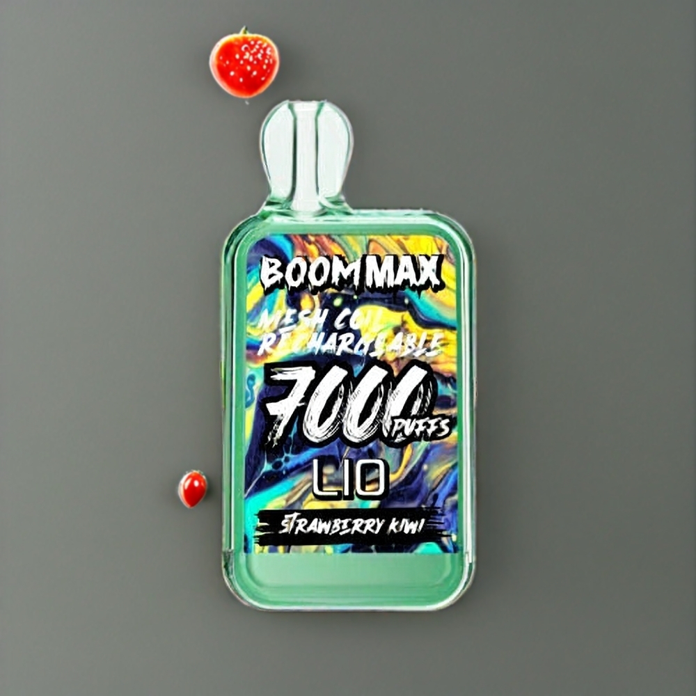 LIO BOOM MAX 7000パフ ストロベリーキウイ ジャパン まとめ買い 15ml 50mg