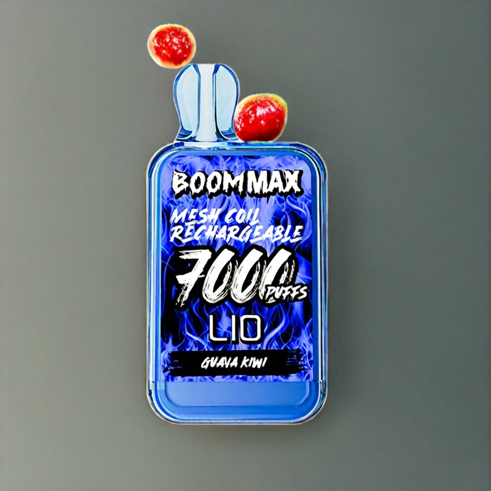 LIO BOOM MAX 7000パフ グアバキウイ ジャパン まとめ買い 50mg 15ml 650mAh Type-C