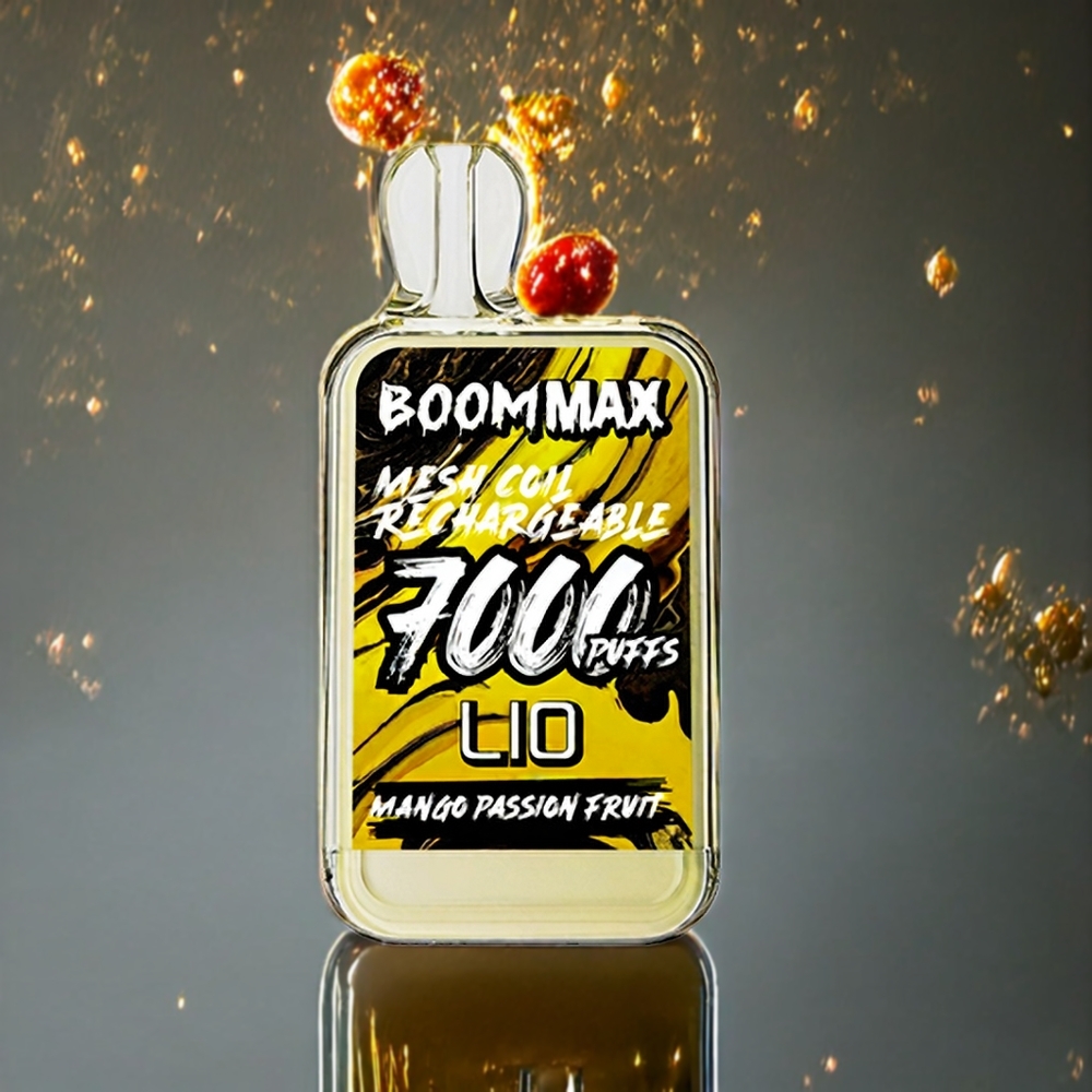 LIO BOOM MAX 7000パフ マンゴーパッションフルーツ ジャパン まとめ買い 650mAh 15ml 50mg