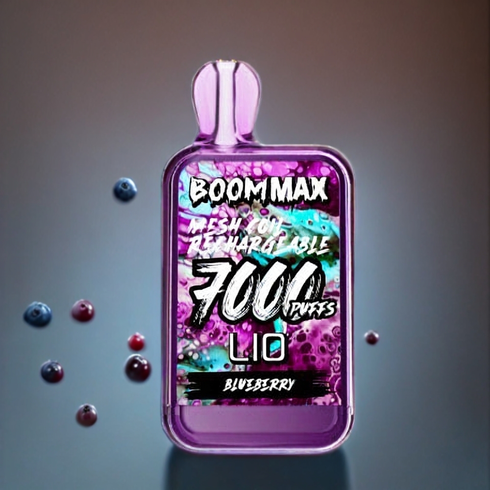 LIO BOOM MAX 7000パフ ブルーベリー ジャパン まとめ買い 650mAh 15ml 50mg