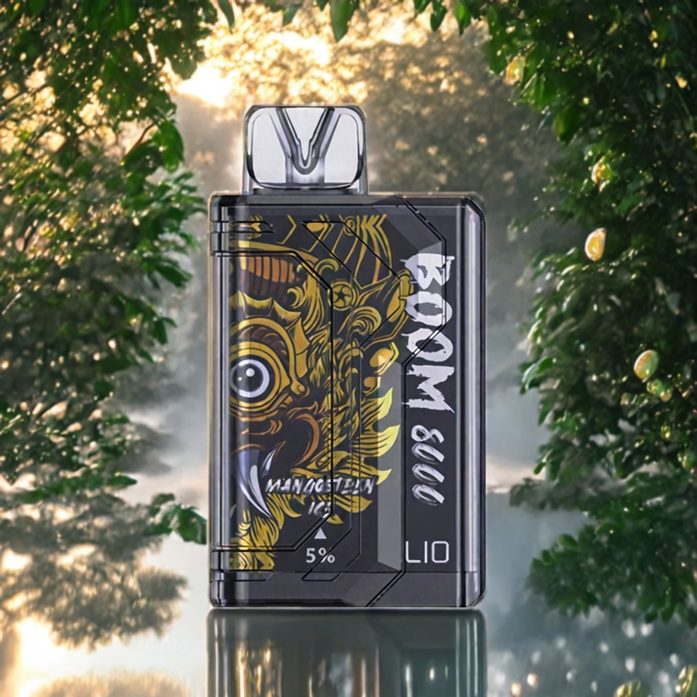 LIO BOOM PRO 8000パフ マンゴスチンアイス ジャパン まとめ買い 15ml 5% メッシュコイル 650mAh Type-C