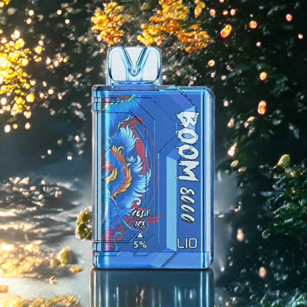 LIO BOOM PRO 8000パフ コーラアイス ジャパン まとめ買い 650mAh Type-C 15ml 5%