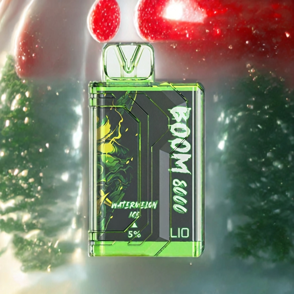 LIO BOOM PRO 8000パフス スイカアイス ジャパン まとめ買い 650mAh Type-C 15ml 5%