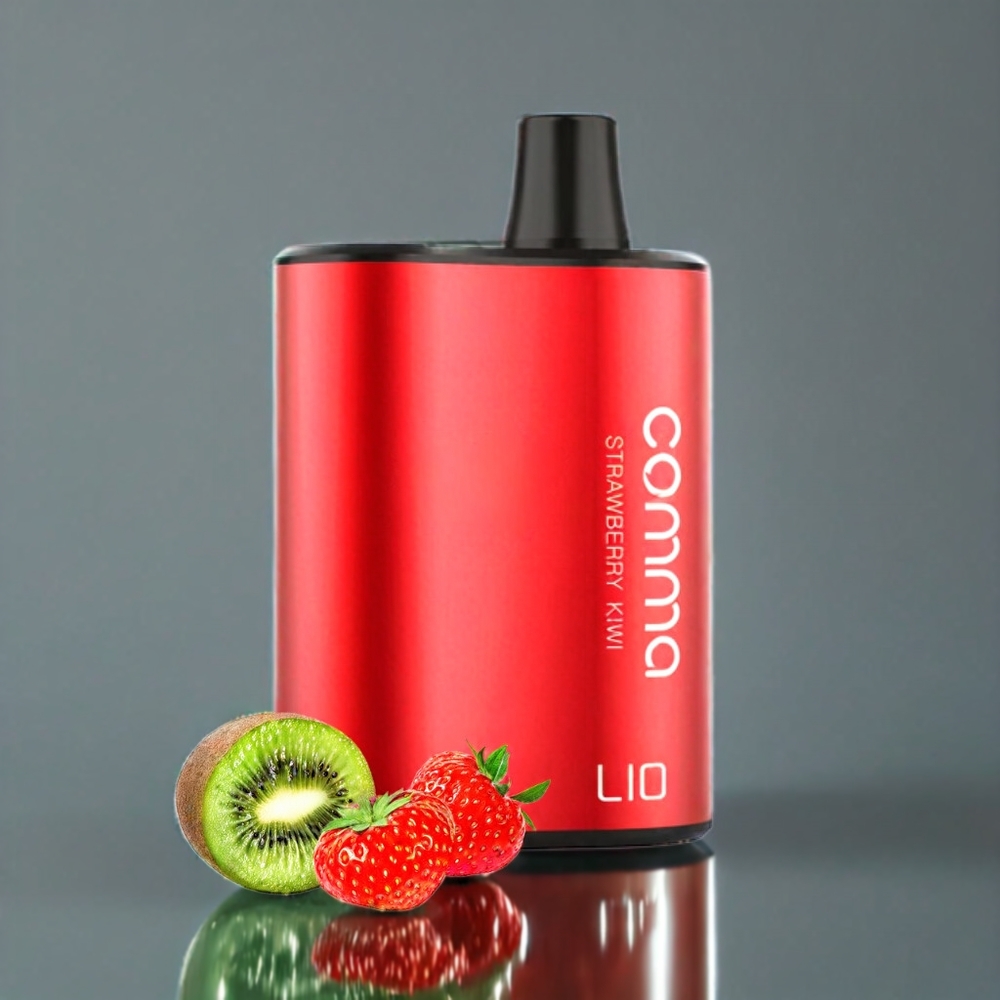 LIO COMMA 5000パフ ストロベリーキウイ ジャパン まとめ買い 900mAh 15ml