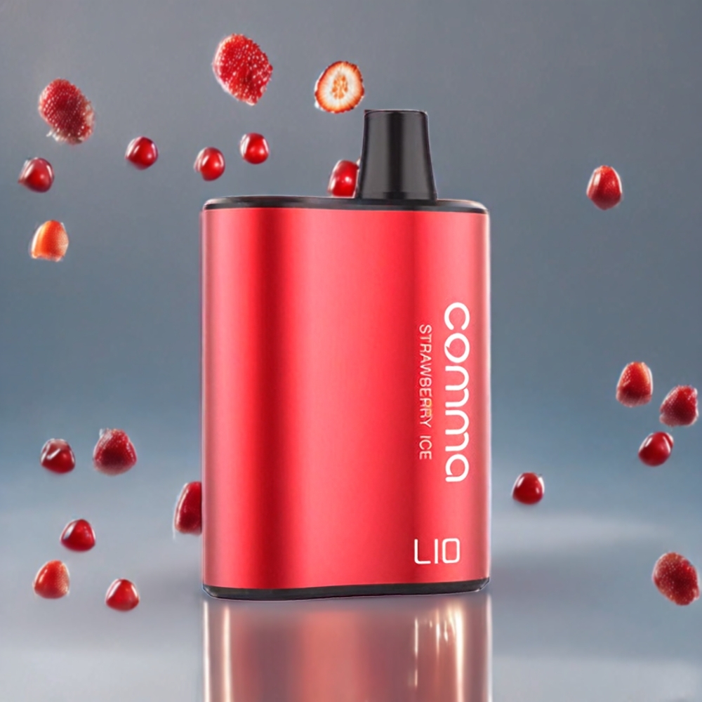 LIO COMMA 5000パフ ストロベリーアイス ジャパン まとめ買い 900mAh 15ml